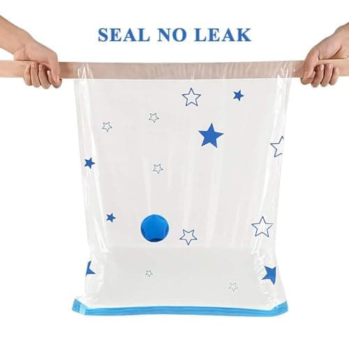 UOUNE Vacuum Storage Bags, 4 Jumbo (110 x 80cm) Reusable Space Saver Bags Vacuum Compression Zipper Storage Bags with Airtight Valve and Hand Pump,Work with Vacuum Cleaner — view 4