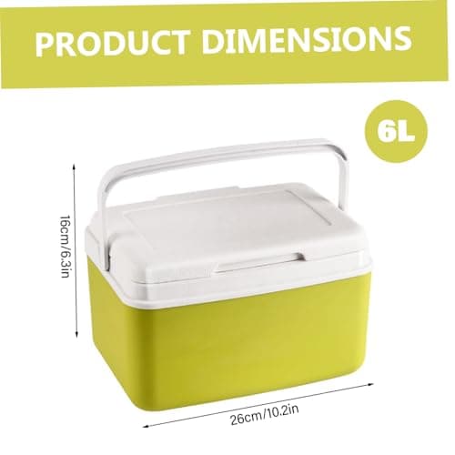 Insulated Cooler, Portable Cooler, 6L Small with Ice Pack Insulated for Picnics, Beach, Travel & Car, Leak-Proof Food-Grade Small Ice Chest (Green) — view 2
