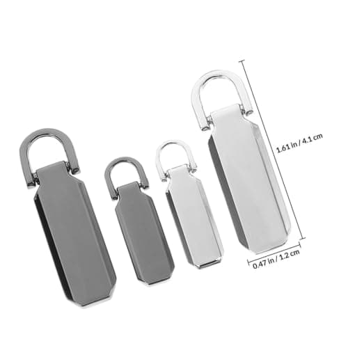 12 Pcs Size 3 and Size 5 Zipper Pull Tabs Repair Kit for Luggage — view 2
