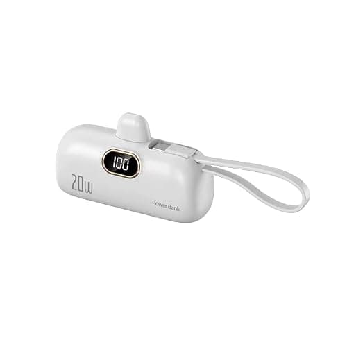 Mini Portable Charger for iPhone 17/16/15 Series,Upgraded 5000mAh PD Fast Charging USB-C Power Bank,Travel Pocket Size Portable Phone Charger for iPhone17/17Pro/17Pro Max/Air/16/15/14/13/12/11/X — view 2