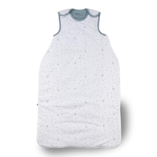 SleepThru AeroTemp Winter Baby Sleeping Bag 3–24 Months, Temperature Regulating Baby Sleep Sack with Outlast® Technology, 100% Organic GOTS Cotton, Two-Way Zip Wearable Blanket (Sage, Winter)