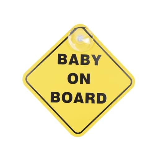 Amana Baby Car Travel Bundle – Includes Rear View Mirror, Mini 2-in-1 Mirror, on Board Sign | 5-in-1 Baby Safety Kit & Complete Car Essentials — view 3