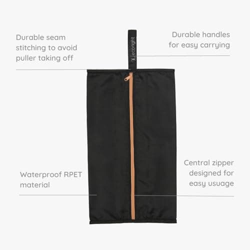 Ecoright Shoe Bags for Travel Water-Resistant Recycled Shoe Storage Bags, Travel Shoe Pouch Organizer for Suitcase, Men & Women — view 4
