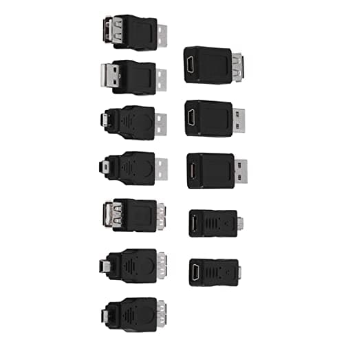 Yosoo Health Gear USB 2.0 Adapter Set 12 Pack, OTG Micro Mini Male Female — view 2