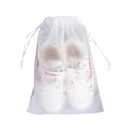 Hiemible Shoes Bags for Travel - Slippers Organizer Dustproof Drawstring Pouch,Portable Storage Organizer Slippers Pack for Home Business Trips
