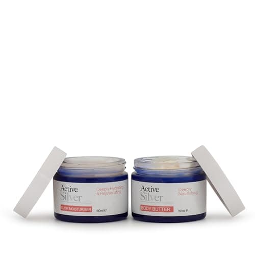 Active Silver GLOW Skin Moisturiser (50ml), Colloidal Silver and Colloidal Gold Premium Facial Moisturiser with Gold and Silver Particles and Aloe Vera, Vegan-Friendly — view 4