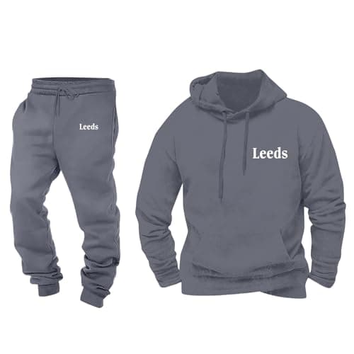 Women's Two Piece Hoodie Tracksuit for Casual Street Style, Soft Fleece Jogger Set with Elastic Waistband, Athletic Lounge Outfit for Active Daily Wear (Grey, XXXL) — view 2
