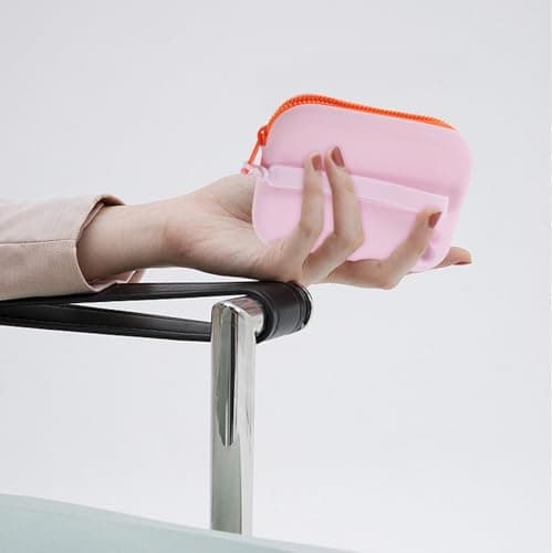 DOITOOL Silicone Earbud Carrying Case with Multifunctional Storage and Weatherproof Design, Small Lavender Silicone Earphone Holder for Travel and Occasions — view 5