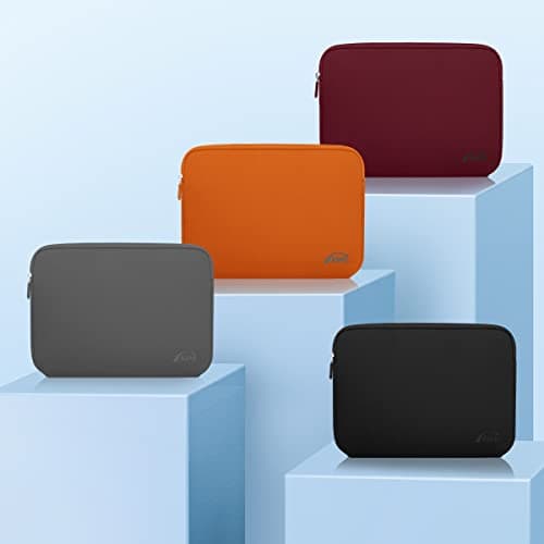 AIPIE Laptop Sleeve 13 13.3 13.6 Inches Compatible with MacBook Pro, MacBook Air M1 M2 Bump Absorb 12.6 x 8.9 x 0.8 Inch Chromebook Netbook Case for Surface ACER ASUS DELL HP DELL, Orange — view 6