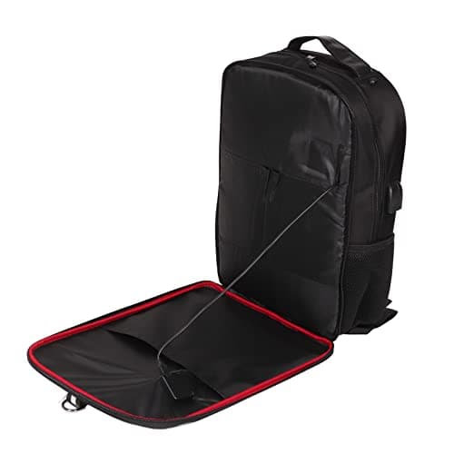 KENANLAN Outdoor 14W Solar Powered, Waterproof Backpack with Ergonomic Design, Handle & USB Charging Port — view 3