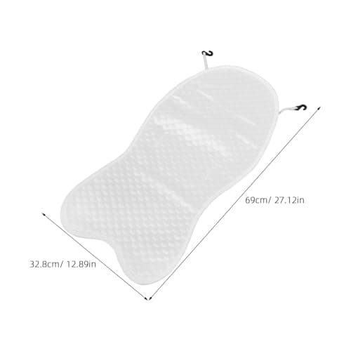 OSOLADY Baby Cooling Mat, Liner Toddler Seats Pad, Portable Cooler Cushion for Toddlers and Babies Outdoor Travel White — view 2