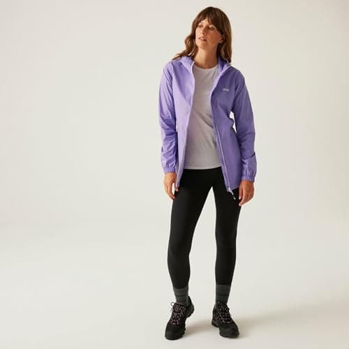 Regatta Womens Pack-It III Jacket Waterproof Pack Away Hiking Walking Coat 28 Black — view 3