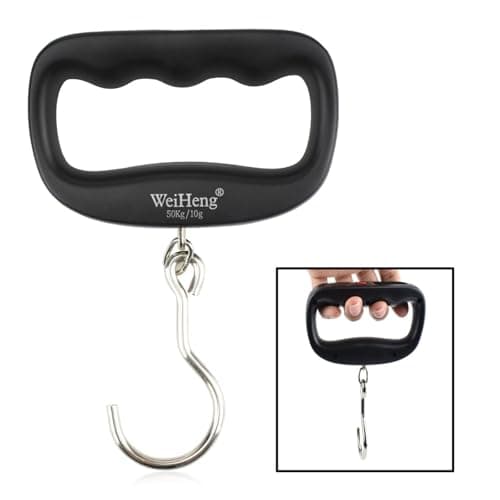 Pink Electronic Luggage Scale with Hook Handheld Digital Scale LCD Display Weight Measuring Tools for Home, Traveling, Shopping — view 6