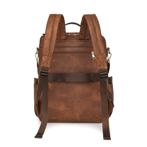 Mohiriya Women's Backpack, Faux Leather Travel Bag, Large Capacity Backpack and Shoulder Bag — view 4
