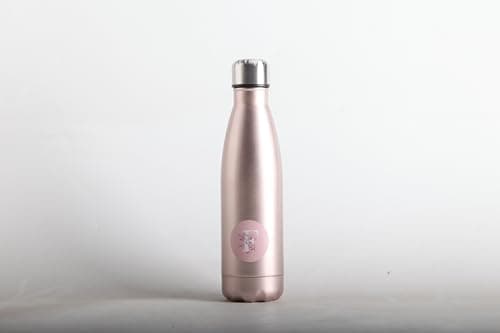 Eco Friendly 500ml Insulated Water Bottle – Double Wall Insulated Stainless Steel Bottle for Hot and Cold Drinks – Leakproof Travel Water Bottle – BPA-Free Sweat-Proof Thermal Water Bottle – Rose Gold — view 5