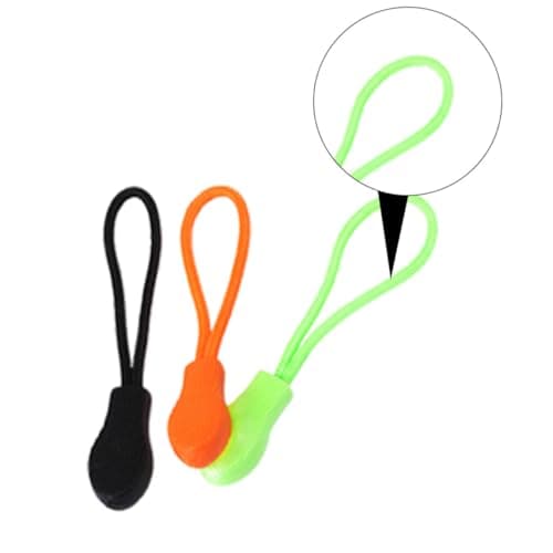 Gatuida 15pcs Zipper Puller Zipper Head Suitcase Digging Rope Plastic Pull Cord Replacement for Jackets Backpacks and Clothes, Sturdy Repair Kit — view 6