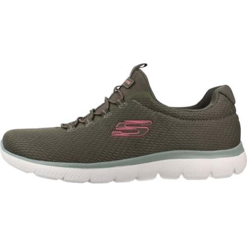 Skechers Summits Summer Blush Olive Mesh UK 5 Olive MeshUK 5Olive Mesh Trainers (95672) Women's/Ladies — view 2
