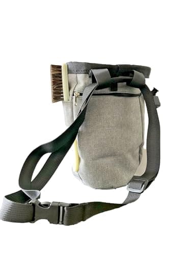 Escapades Bouldering & Climbing Kit – Chalk Bag, 150g Sea-Derived Chalk Powder & Boar Hair Brush – Complete Starter Set for Rock Climbing & Gym — view 4