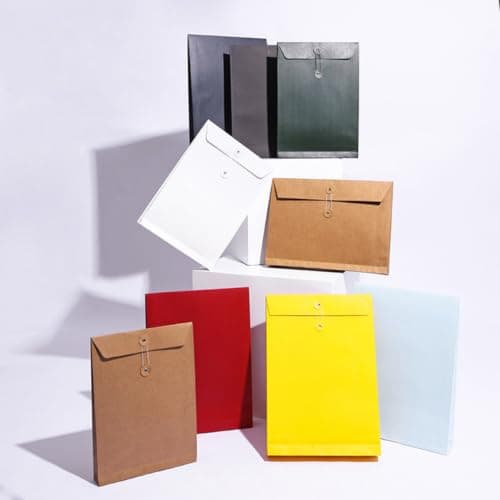 Alipis 6pcs White Document Carrier Bags Large Capacity Paper Organizer Folder Briefcase Cases for Office Business Travel Clothes Packing and Storage — view 5