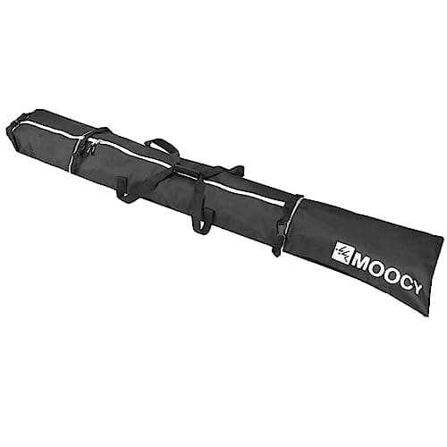 MOPHOEXII Ski Bag for Air Travel, Unpadded Snow Bag Fits Skis Up to 200cm, Carrying Bag for Adults and Children