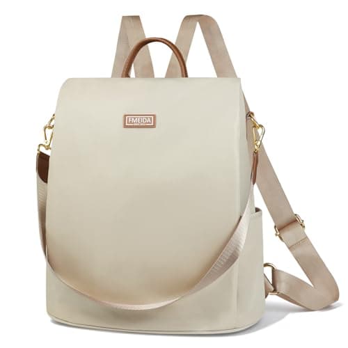 Fmeida Anti Theft Backpack for Women Small Travel Rucksack Water Resistant