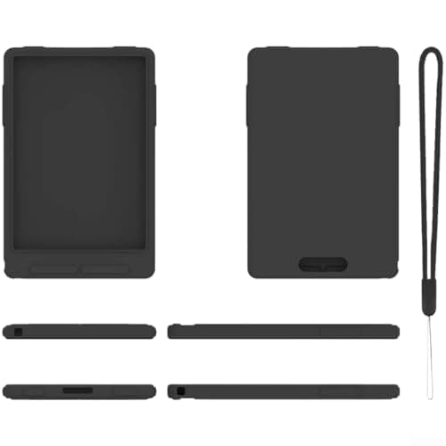RiseNova Slim Silicone Case with Lanyard for Xteink X3 E-Book Reader(Black)