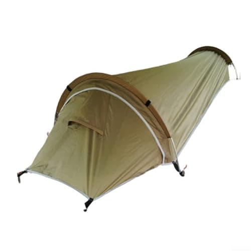 Ultralight Solo Tent For 1 Person, Waterproof Camping Tent With Aluminum Poles, For Easy Setup Windproof Shelter For Hiking Backpacking Outdoor Adventures, Green(Green)