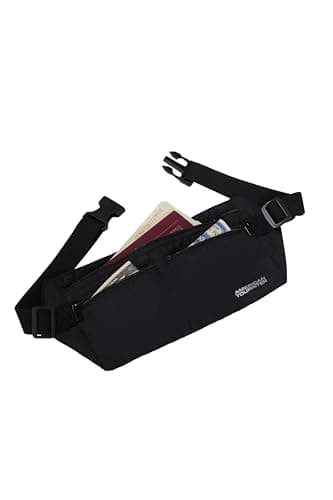 American Tourister – RFID Money Belt for Women and Men, Safe & Compact, Wearable Under Clothing, for Cash, Cards, Tickets & Passport, Black — view 4