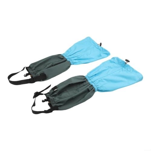 Adjustable Snow Gaiters 46cm Drawstring Boot Protectors(Teal) — view 2