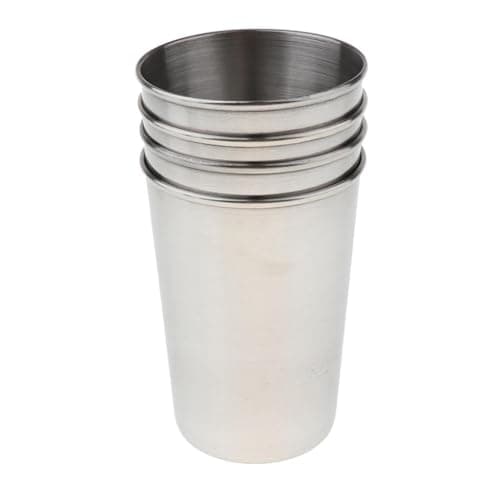 ICDKOYK Outdoor Stainless Steel Cup Set Travel Camping Sippy Cups Portable Metal Mugs for Kids Adults Outdoor Sippy Cups for Home Outside Activities Stackable Unbreakable Drinking