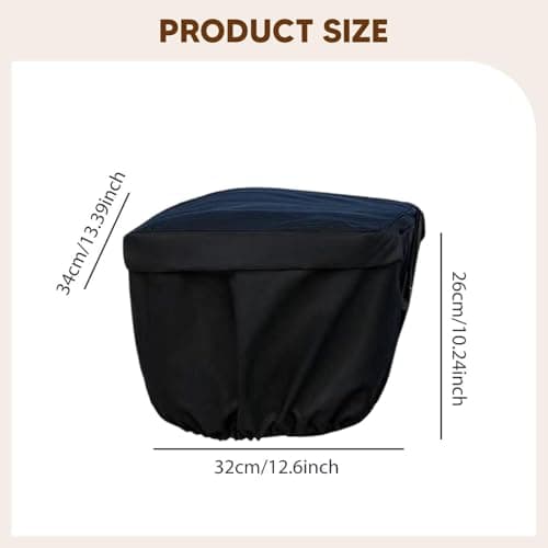 Gralara Basket Cover, Elastic, Dustproof Luggage Rack Cover for Weekend Trips And Camping, black — view 2