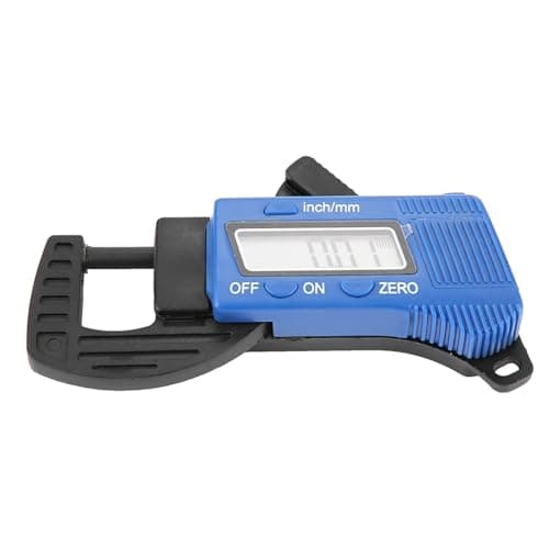 Portable Digital Thickness Gauge Paper Jewelry Meter Measure Tool with Large LCD Screen Carbon Fiber Compact Sturdy Design for Measuring Paper Leather Metal Battery Magnetic — view 5