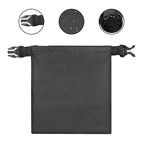 DRERIO 6 PCS Dry Bags Waterproof Dry Bag Set Dry Sack Small Dry Bags Rucksack Liner Black Canoe Bags Water Resistance for Camping Hiking Backpacking Kayaking Home Storage — view 6