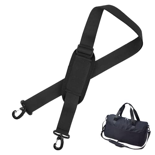 HONGLINSONG Bag Strap, Adjustable Bag Shoulder Strap with Soft Pad and Dual Clasps, 63 Inches Replacement Straps for Laptop Camera Handbag Luggage Travel Sports Fitness Crossbody Bags Briefcase