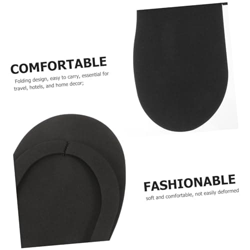 HOMOCONO Fold up Flip Flops 12 Pairs EVA Spa Slippers Black — view 5