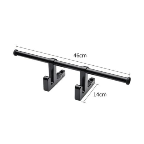 Colcolo Vehicle Seat Hook Double Hanger Car Hook Organizer with Stainless Steel and Rubber Build Supports Up to 6 kg Keeps Cabin Organized Suitable for Daily Driving Road Trips Family outings — view 2