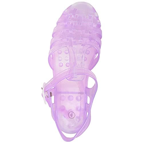 ABSOLUTE FOOTWEAR Womens Casual Summer Holiday Beach Jelly Sandals Shoes, Lilac, UK 6 / EU 39 — view 6