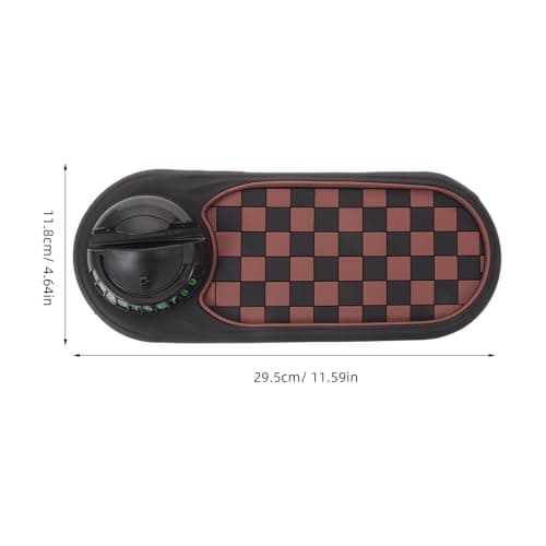 VILLCASE Multifunctional Brown Pvc Car Phone Mount and Anti-slip Mat for Car Dashboard with Enhanced Stability and Organizing Small Essentials for Interior and City Commutes — view 2