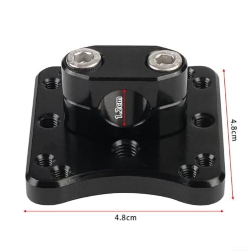 konyyukegt 12Mm For GPS Mount Clamp Bracket,For Honda Africa Twin CRF1000L 2016-2017, Aluminum Alloy, AMPS Pattern Navigation Holder Base, Black Motorcycle Accessory, — view 2