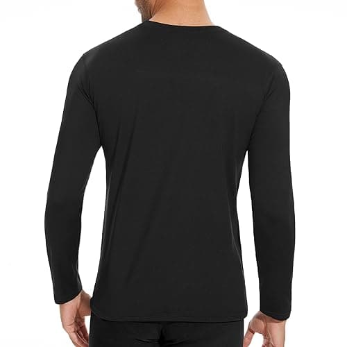 SIMIYA Mens Thermal Top Crew Neck Comfort Long Sleeve Tops — view 2