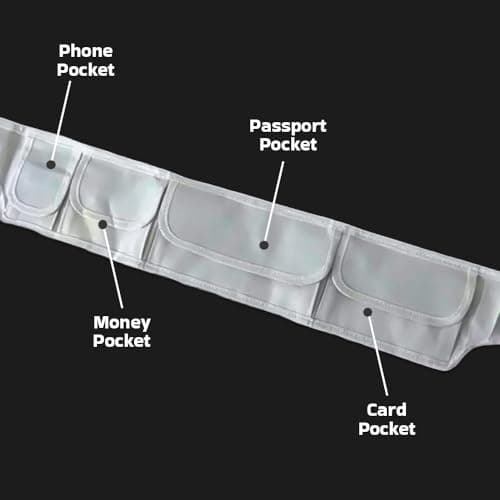 OBD Hajj Umrah Ihram Belt Adjustable Travel Waist Secure Ehram Belt with Passport and Money Pockets, Lightweight Zip Bag for Pilgrims — view 2