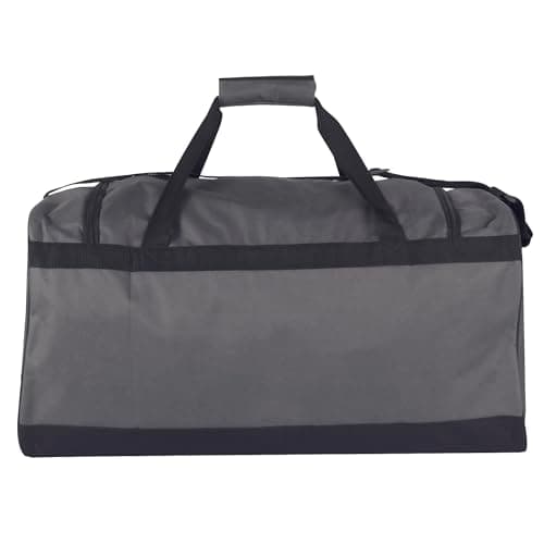 Trailmaker 55 Litre Canvas Duffle Bags for Men & Women for Traveling, the Gym, and as Sports Equipment Bag/Organizer (Grey & Black) — view 5