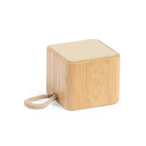 Sawfish Personalised Speaker Teoden Portable Bamboo Bluetooth Speaker, Rechargeable Battery, Micro USB Charging, Natural Wooden Cube Speaker — view 6