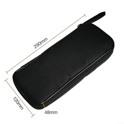 Digital Multimeter Bag Soft Carry Case for Clamp Meter and Tools - Oxford Fabric Cover with Inner Mesh - Compact Electronics Pouch 290x120mm(B) — view 3