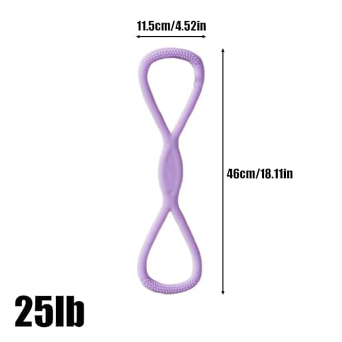 Exercise Resistance Bands - 8 Shaped Resistance Exercise Bands,Arm Exerciser Body Stretching Flexbands Portable Tension Rope for Gym Indoor Travel Pilates Yoga Office Home — view 5