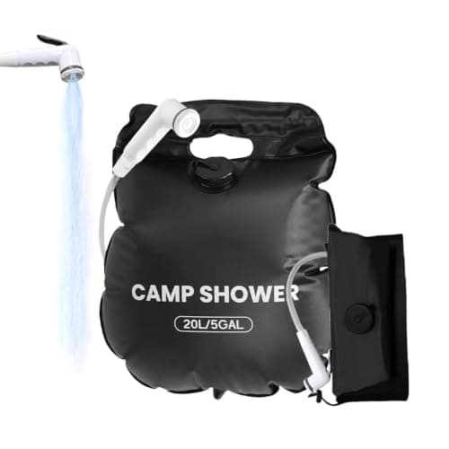Solar Camp Shower Bag, 20L 5 Gallon Portable Outdoor Shower With Hose