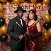 Henbrandt 1 x Gold Top Pimp Cane Costume Accessory, 3-Piece Stick — view 3