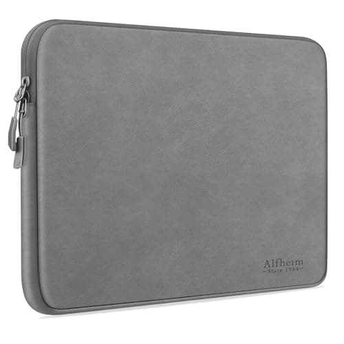 Alfheim 14 Inch Waterproof PU Leather Laptop Sleeve Case