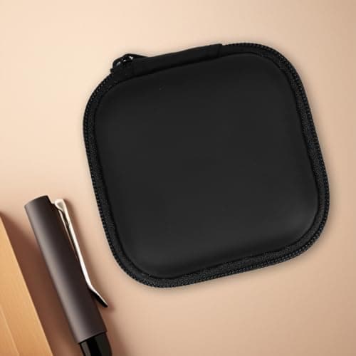 KICHOUSE Mini Headphone Storage Box Case Portable Hard Eva Carrying Case with Soft Lining Mesh Pocket for Earbuds Earphones Usb Cable Small Accessories Travel — view 6