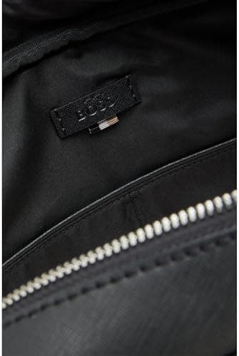 BOSS Mens Zair S doc case Logo-lettering document case in structured leather Size One Size — view 6